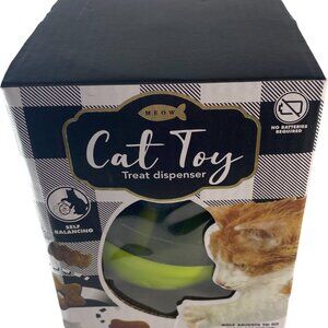 Cat Toy Treat Dispenser For Slow Feeding & Snacking Cat Play Toy NEW in Box